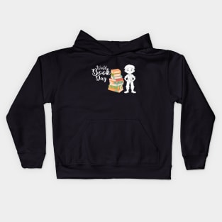 World Book Day Wimpy Funny Book Day Character Wimpy Pi Day Kids Hoodie